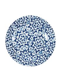 Vzorovaná súprava riadu Bodrum, 6 osôb (18 dielov), Porcelán, Tóny modrej, biela, Súprava s rôznymi veľkosťami