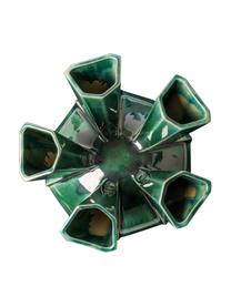 Jarrón de porcelana de diseño Puyi, Porcelana esmaltado, Verde oscuro, Ø 29 x Al 34 cm