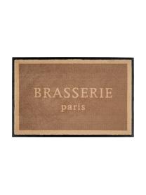 Paillasson lavable Brasserie, Brun, beige, larg. 50 x long. 75 cm