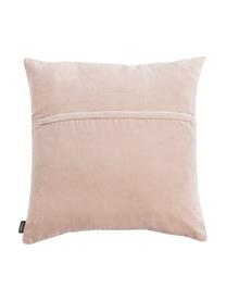 Coussin en velours rose imprimé doré Butterfly, Rose