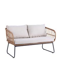 Garten-Lounge-Set Vistdal, 5-tlg., Bezug: 100 % Polyester, Beine: Stahl, pulverbeschichtet, Webstoff Hellbeige, Beige, Set mit verschiedenen Größen