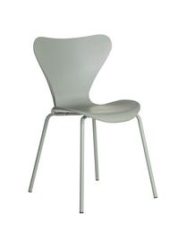 Kunststoffen stoelen Pippi, 2 stuks, Polypropyleen, metaal, Mintgroen, B 47 x D 50 cm