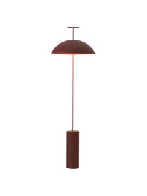 Malá stmívatelná stojací LED lampa Geen-A, Cihlově červená, V 132 cm