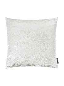 Housse de coussin velours vintage Shanta, Blanc ivoire