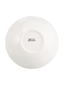 Ręcznie wykonana misa do sałatek Pure, Ceramika, Żółty, biały, Ø 26 x W 7 cm