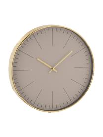 Wanduhr Silvester, Kunststoff, Messingfarben, Ø 40 cm