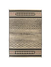 Vnitřní a venkovní koberec s grafickým vzorem Gobelina, 76 % polypropylen, 24 % polyester, Béžová, černá, červená, Š 80 cm, D 150 cm (velikost XS)