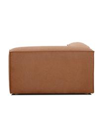 Modulo angolare Lennon, Rivestimento: 100% poliestere Con 115.0, Struttura: legno di pino massiccio, , Piedini: plastica, Tessuto color torrone, Larg. 119 x Prof. 119 cm, angolo a sinistra