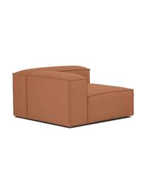 Modulo angolare Lennon, Rivestimento: 100% poliestere Con 115.0, Struttura: legno di pino massiccio, , Piedini: plastica, Tessuto color torrone, Larg. 119 x Prof. 119 cm, angolo a sinistra