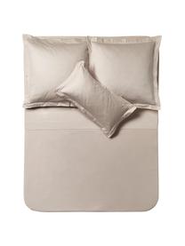 Saténová elastická plachta z bavlny Premium, Béžová, Š 240 x D 280 cm