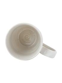 Tazas artesanales Copenhagen, 6 uds., Gres, Marfil con rayas finas en beige claro, Ø 12 x Al 11 cm