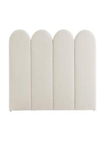 Cabecero tapizado chenilla Miami, Tapizado: 100% poliéster Alta resis, Estructura: madera de pino con certif, Tejido blanco crema, An 125 x Al 124 cm