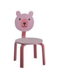 Sedia orsetto Bear, Pannello di fibra a media densità (MDF) verniciato, Rosa, Larg. 32 x Alt. 60 cm