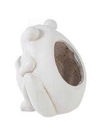 Portavaso Frog, Materiale sintetico, Bianco latteo, Larg. 28 x Alt. 30 cm