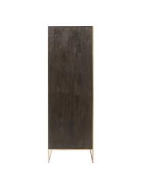 Šatníková skriňa z masívneho mangového dreva Harry, lakované mangové drevo, Š 120 x V 180 cm