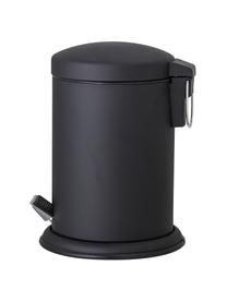 Papelera de acero inoxidable Loupi, Acero inoxidable pintado, Negro, 3 L