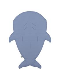 Fusssack Shark, Bezug: Baumwolle, Öko-Tex-zertif, Blaugrau, 73 x 98 cm