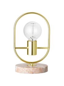 Petite lampe à poser en marbre Emilia, Rose