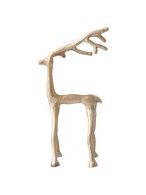 Decoratief object Marley Reindeer, Gecoat aluminium, Messingkleurig, 14 x 27 cm