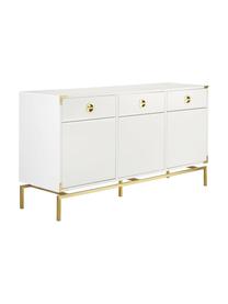 Sideboard Elegance in Weiss, Korpus: Mitteldichte Holzfaserpla, Weiss, 150 x 80 cm