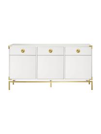 Sideboard Elegance in Weiss, Korpus: Mitteldichte Holzfaserpla, Weiss, 150 x 80 cm