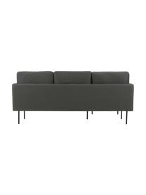 Ecksofa Ramira in Anthrazit mit Metall-Füßen, Bezug: Polyester 20.000 Scheuert, Gestell: Massives Kiefernholz, Spe, Füße: Metall, pulverbeschichtet, Webstoff Anthrazit, 192 x 79 cm