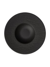 Porzellan Geschirr-Set Rock, 2 Personen (6er-Set), Porzellan, Schwarz, Set mit verschiedenen Größen