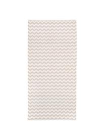 Lot de serviettes de bain imprimé zigzag Liv, 3 élém., 100 % coton
Grammage intermédiaire 550 g/m², Couleur sable & blanc crème, à imprimé, Lot de différentes tailles