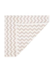 Lot de serviettes de bain imprimé zigzag Liv, 3 élém., 100 % coton
Grammage intermédiaire 550 g/m², Couleur sable & blanc crème, à imprimé, Lot de différentes tailles