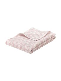 Toalla estampada doble cara Ava, Rosa, blanco crema, Toalla manos, An 50 x L 100 cm, 2 uds.