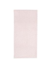 Toalla estampada doble cara Ava, Rosa, blanco crema, Toalla manos, An 50 x L 100 cm, 2 uds.