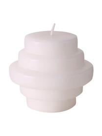 Set de velas Trapeca, 3 uds., Cera, Lila, melocotón, blanco, Ø 10 x Al 9 cm