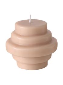 Set de velas Trapeca, 3 uds., Cera, Lila, melocotón, blanco, Ø 10 x Al 9 cm