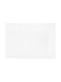 Tapis de bain blanc nid d'abeille Katharina, 100 % coton, qualité supérieure, 900 g/m², Blanc, larg. 50 x long. 70 cm