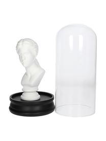 Figura decorativa Lady, Campana: vidrio, Blanco, negro, transparente, Ø 14 x Al 29 cm