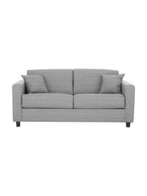 Schlafsofa Maria in Hellgrau im Landhaus-Stil, ausklappbar, Bezug: 40% Baumwolle, 20% Leinen, Korpus: Mitteldichte Faserplatte,, Webstoff Hellgrau, B 180 x T 102 cm