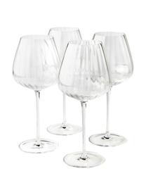 Copas de vino tinto Akia, 4 uds., Vidrio, Transparente, Ø 10 x Al 24 cm