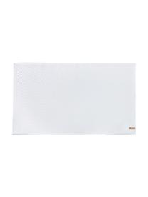 Tappeto bagno con motivo spina di pesce Soft Cotton, Cotone, Bianco, Larg. 60 x Lung. 100 cm