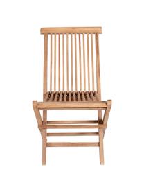 Skladacia záhradná stolička z tíkového dreva Toledo, Tíkové drevo, Svetlohnedá, Š 44 x H 55 cm