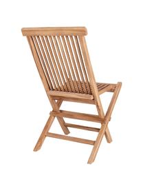 Sedia pieghevole da giardino in legno di teak Toledo, Legno di teak, Marrone chiaro, Larg. 44 x Prof. 55 cm