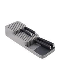 Range-couteaux en plastique DrawerStore, Polypropylène, Gris, larg. 14 x haut. 7 cm