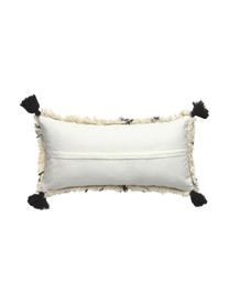 Poszewka na poduszkę z chwostami Safro, 100% bawełna, Czarny, odcienie kremowego, S 30 x D 60 cm