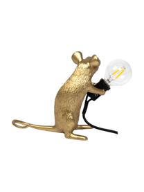 Malá designová stolní lampa Mouse, Zlatá