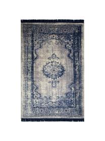 Tapis vintage bleu beige Marvel, Bleu, tons beiges