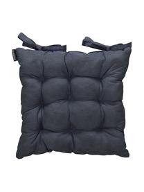 Coussin de chaise anthracite Panama, Anthracite, larg. 45 x long. 45 cm