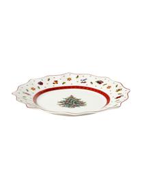 Assiettes à dessert en porcelaine Delight, 2 pièces, Porcelaine Premium, Rouge, blanc, imprimé, Ø 24 cm