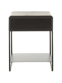 Table de chevet Sally, Noir, larg. 45 x haut. 58 cm