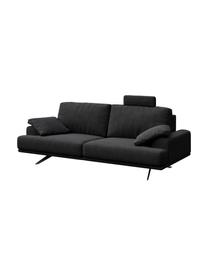 Sofa Prado (2-osobowa), Tapicerka: 100% poliester, Nogi: metal lakierowany, Ciemny szary, S 220 x G 107 cm