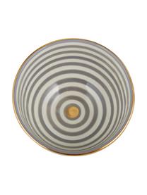 Ručne vyrobená miska v marockom štýle Moyen. Ø 15 cm, Svetlosivá, krémová, zlatá