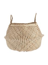 Cesto fatto a mano Meja, Alghe intrecciate, Beige chiaro, Ø 35 - 42 x Alt. 34 cm